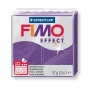 Gyurma, 57 g, égethető, FIMO 'Effect', csillámos bíborlila