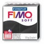 Gyurma, 57 g, égethető, FIMO 'Soft', fekete