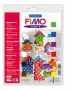 Gyurma készlet, 9x25 g, égethető, FIMO 'Soft Basic', 9 különböző szín