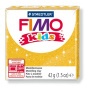 Gyurma, 42 g, égethető, FIMO 'Kids', glitteres arany