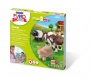 Gyurma készlet, 4x42 g, égethető, FIMO 'Kids Form & Play', farm