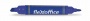Alkoholos marker, 0,8/6,0 mm, kúpos/vágott, kétvégű, FLEXOFFICE PM04, kék