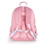 Hátizsák, iskolatáska, cipzáras, GABOL Glam, rózsaszín csillámos