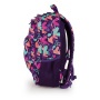 Hátizsák, iskolatáska, cipzáras, GABOL Kokoro, lila, szívek