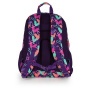Hátizsák, iskolatáska, cipzáras, GABOL Kokoro, lila, szívek