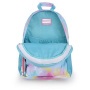 Hátizsák, iskolatáska, cipzáras, GABOL Mystic, világoskék, batikolt hatású