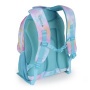 Hátizsák, iskolatáska, cipzáras, GABOL Mystic, világoskék, batikolt hatású