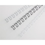 Spirál, fém, 2:1, 6 mm, 55 lap, GBC MultiBind 21, fekete