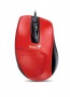 Egér, vezetékes, optikai, normál méret, USB, GENIUS DX-150X, piros