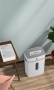 HP Oneshred 12CC világosszürke iratmegsemmisítő | 4x35 mm konfetti | 12 lap | 23l kosár