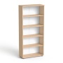 Szekrény, 5 rendező magas, nyitott, polcos, MAYAH 'Freedom SV-02',  tölgy