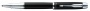 Rollertoll, 0,5 mm, ezüst színű klip, fekete tolltest, PARKER 'IM Royal', fekete