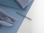 Golyóstoll, 0,7 mm, ezüst színű klip, Waterloo kék tolltest, PARKER Royal Jotter, kék