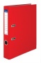 Iratrendező, 50 mm, A4, PP/karton, élvédő sínnel, VICTORIA OFFICE, 'Basic', piros