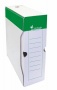 Archiválódoboz, A4, 100 mm, karton, VICTORIA OFFICE, zöld-fehér