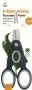 Olló, konyhai, 22 cm FISKARS Functional ReNew, fekete