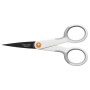 Olló, általános, tapadásmentes, 13 cm, FISKARS MicroTip Titanium, fehér
