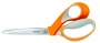 Olló, általános, 23 cm, FISKARS 'RazorEdge Softgrip', narancssárga