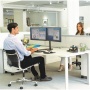 Monitortartó kar, FELLOWES, Seasa™ Dual Horizontal, fekete