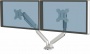 Monitortartó kar, két monitorhoz, FELLOWES Platinum Series™ Dual, ezüst
