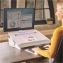 Író pad/dokumentumtartó, FELLOWES Hana™, fehér