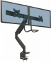 Monitortartó kar, két monitorhoz, FELLOWES Eppa™ Crossbar, fekete