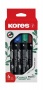 Alkoholos marker készlet, 3 mm, kúpos, KORES 'ECO K-Marker XP1', 4 különböző szín
