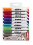 Tábla- és flipchart marker készlet, 3 mm, kúpos, KORES 'K-Marker XW1', 10 különböző szín