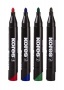 Alkoholos marker, 3-5 mm, kúpos, KORES 'K-Marker XP1', 4 különböző szín
