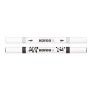 Dekormarker készlet, akril, 1-2 mm, kétvégű, KORES  K-Kreative, 2 különböző szín