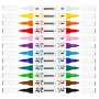 Dekormarker készlet, akril, 1-2 mm, kétvégű, KORES  K-Kreative, 12 különböző szín