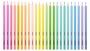Színes ceruza készlet, háromszögletű, KORES Kolores Pastel, 24 pasztell szín