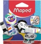 Radír display, vegyes minták, MAPED Ergo Fun Multicolor