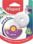 Radír, műanyag tokos, utántöltővel, MAPED Zenoa, vegyes színek