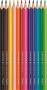 Színes ceruza készlet, háromszögletű, MAPED Color`Peps Star, 12 különböző szín