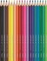Színes ceruza készlet, háromszögletű, MAPED Color`Peps Star, 18 különböző szín