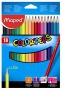 Színes ceruza készlet, háromszögletű, MAPED 'Color`Peps Star', 18 különböző szín