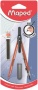 Körző, heggyel, 2in1, ceruzává alakítható, MAPED „Compass Pen”, vegyes színek