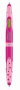 Golyóstoll, 0,5 mm, kétvégű, rózsaszín tolltest, MAPED 'Twin Tip', 4 vidám szín