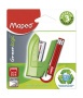 Tűzőgép, 24/6, 26/6, 12 lap, MAPED Greenlogic Mini, vegyes színek