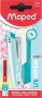 Tűzőgép, 24/6, 26/6, 25 lap, MAPED Universal Metal Half-Strip Pastel, pasztell türkiz