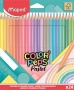 Színes ceruza készlet, háromszögletű, MAPED 'Color`Peps Pastel', 24 különböző pasztell szín