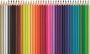 Színes ceruza készlet, háromszögletű, MAPED Color`Peps Star, 36 különböző szín