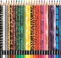 Színes ceruza készlet, háromszögletű, MAPED Color`Peps Animal, 24 különböző szín