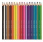 Akvarell ceruza készlet, háromszögletű, ecsettel, MAPED Color`Peps, 24 különböző szín