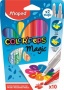 Filctoll készlet, 3,6 mm, MAPED 'Color`Peps Magic', 8+2 különböző szín