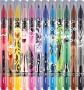 Filctoll készlet, 2,8 mm, kimosható, MAPED Color`Peps Monster 12 különböző szín