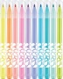 Filctoll készlet, 2,8 mm, kimosható, MAPED Color`Peps Pastel, 10 különböző pasztell szín