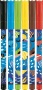 Filctoll készlet, 2 mm, kimosható, MAPED Color`Peps Ocean Life, 6 különböző szín