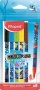 Filctoll készlet, 2 mm, kimosható, MAPED 'Color`Peps Ocean Life', 6 különböző szín